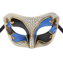 Oidea Masquerade Mask for Men: Retro Venetian Style Cracked Half Face Mask Halloween Costume Party Prom Ball Masks