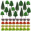 47 Pieces Model Trees, Miniature Trees, Miniature Model Trees Landscape 1