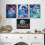 Scratch Art for Adults and Kids - 8-Piece Luminous Rainbow Scratch Notes Kit with Scratching Tools 7