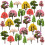 27 Pcs Model Building Trees, Model Trees Miniature, Landscape Model Trees 1