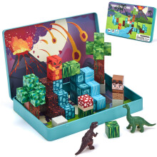hahaland Travel Dinosaur Magnetic Blocks for Toddlers 3-5