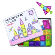 Magnetic Tiles for Kids, Mini Magnetic Building Blocks, 68PCS