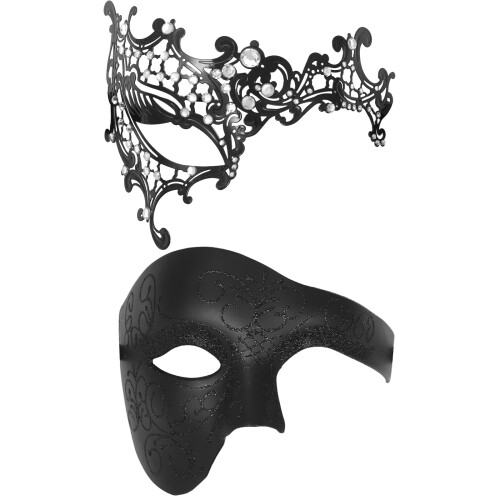 Oidea Couples Masquerade Mask Set, Vintage Half Face Masks