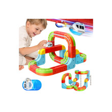 Electric Train Set for Kids with Anti-Gravity Magnetic Floating Tracks, Children's Electric DIY Railway Tracks Set STEM Toy