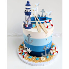 LaVenty Nautical cake Topper Baby Shower Nautical Cake Decoration