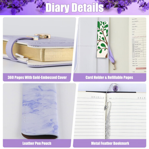 Girls Diary with Lock and Key Journal Gift Set 2