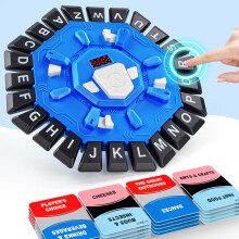 Word Game, Family Board Games for Adults, Letter Pressing Game, Alphabet Game For Kids & Adults With 2 Modes