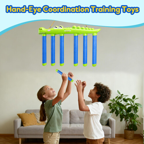 Catching Sticks Game, Drop Sticks Game with 3-Speed Remote Control, Hand Speed Challenge Games for Solo/Dual Play 1