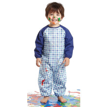 Kids Waterproof Full Body Art Smock | Toddler Jumpsuit Painting Apron with Pockets | Protective Play Overall for Messy Play & Crafts