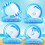 Dusor 2 Pack Pool Inflatables, XL Inflatable Pool Toys Water Hammock 3