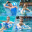 Dusor 2 Pack Pool Inflatables, XL Inflatable Pool Toys Water Hammock 6