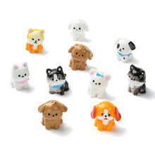 20 Pcs 10 Styles Mini Resin Puppy Dog Figurines Animal Dollhouse Decorations for DIY Landscape Garden Birthday Party Home Decors