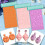 ORIGACH 5 Pcs Floral Plant Polymer Clay Texture Rollers Earring Making 4