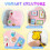 Magic Puffy Paint Kit,62 Pcs Magic Foam Texture Painting Kit,3D Drawing Set 7