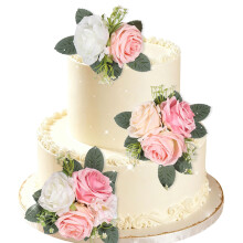 Wedding Flowers Cake Toppers Rose Flowers for Cake Decorating