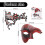 Oidea Couples Masquerade Mask Set, Vintage Half Face Masks 3