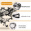 Oidea Couples Masquerade Mask Set, Vintage Half Face Masks 4