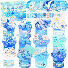 12 Pack Blue Butter Cloud Slime Kit - Soft Stretchy DIY Squishy Toy