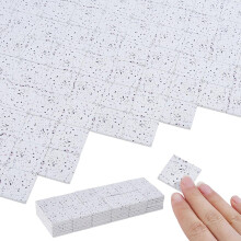 NBEADS 100 Pcs Dollhouse Flooring, 1:12 Scale Miniature Wood Floor Tiles
