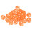 sourcing map 6 Sided Acrylic Dice 18mm/0.71" Orange 50Pcs 1