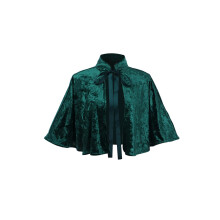Medieval Costume Velvet Scarf Renaissance Victorian Costume Short Coat Gothic Cothes for Women Halloween Carnival Christmas Chapel Cosplay Outfits