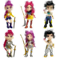 Luchild Anime Figures Set 6 Pcs Kids Kpop Mini Collectible Dolls