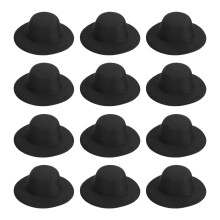 PATIKIL Mini Formal Hats, Miniature Doll Hats Mini Top Hat for Crafts Hair Accessories Decorate Doll Snowman