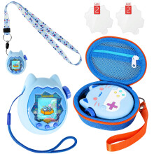 Carrying Case and Silicone Cover Compatible with Tamagotchi Paradise Electronic Pet