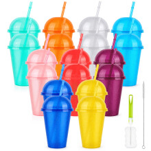 18PCS Tumblers with Lids & Straws,Smoothie Cup,Slush Cups,Slushie Cup