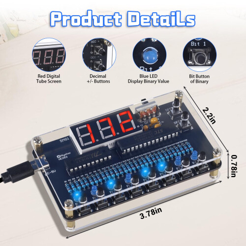 DIY Binary to Decimal Conversion Soldering Practice Kit 1