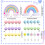 Rainbow Cake Decor Unicorn Cake Decorations Pastel Balls Cake Topper 2