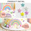 Rainbow Cake Decor Unicorn Cake Decorations Pastel Balls Cake Topper 3
