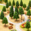 47 Pieces Model Trees, Miniature Trees, Miniature Model Trees Landscape 6