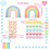 Rainbow Cake Decor Unicorn Cake Decorations Pastel Balls Cake Topper 2