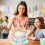 Rainbow Cake Decor Unicorn Cake Decorations Pastel Balls Cake Topper 6