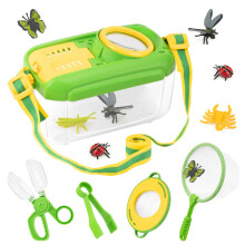 Bug Hunting Kits for Children - 5 Pcs Kids Bug Catching Kit with 12 Fake Insects, Outdoor Explorer Kit Toys for Toddlers
