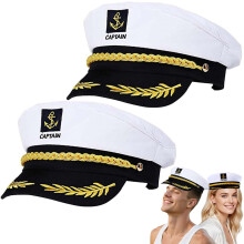 Captain Sailor Costume Set，Yacht Party Costume Accessories for Halloween Cosplay, Yacht Party