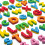 192 Pcs 9 Colors Magnetic Letters Numbers Foam Set 7