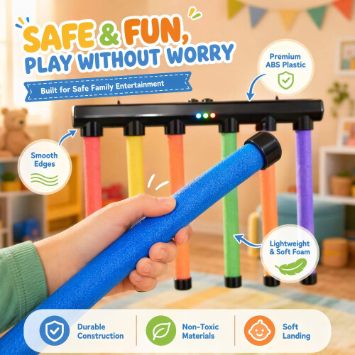 Catching Sticks Reaction Game, 3 Speeds Drop Stick Challenge Party Games 2