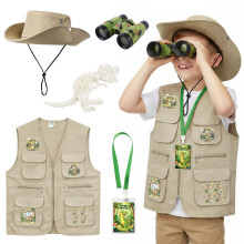 5PCS Explorer Costume Kids, Safari Costume Kids