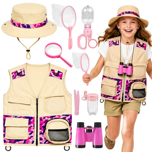 Explorer Costume Kids with Bug Hunting Kits for Children