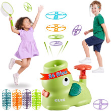 Outdoor Toys for Kids,Stomp Flying Discs Launcher Toy(Saucer*24)
