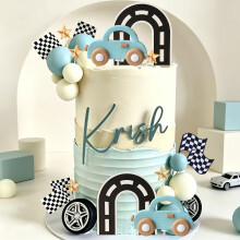 Race Car Cake Decorations Car Cake Topper Checkered Flag Cake Topper