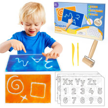 Sensory Doodle Pads Squishy & Erasable Drawing Tablet for Special Needs