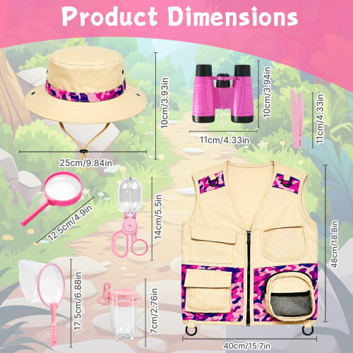 Explorer Costume Kids with Bug Hunting Kits for Children 1