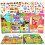 4 Pack Reusable 3D Jelly Sticker Book with Spiral Binding for Toddlers 1