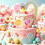 Candyland Cake Decorations Ice Cream and Candy Cake Topper 1