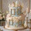LaVenty Gold Frame Cake Decorations Tea Party Cake Topper 1