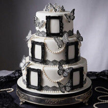 LaVenty Black Goth Cake Decorations Butterfly Goth Cake Topper