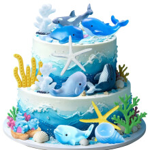 Under the Sea Ocean Cake Decorations Shells Cake Decor